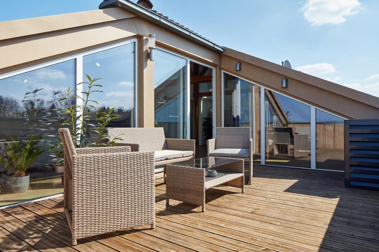 ⸨⸩ Sunset Penthouse: Messe - Siemens - Db - Man ⸨⸩ Lägenhet Nürnberg Exteriör bild